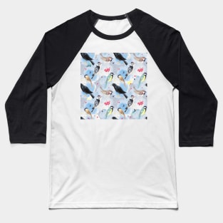 Winter birds Baseball T-Shirt